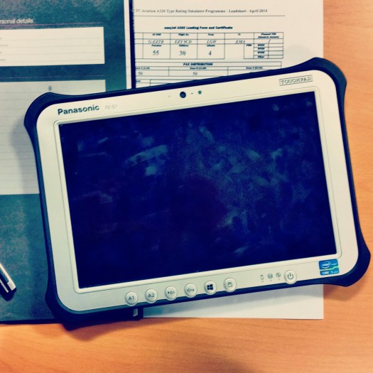 The 'Toughpad' which we will use on the line at EasyJet